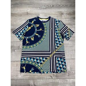 Lacoste‎ Live Shirt Mens XS Geometric Tennis Print Short Sleeve Graphic